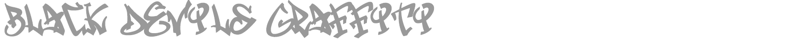 Black Devils Graffiti font preview